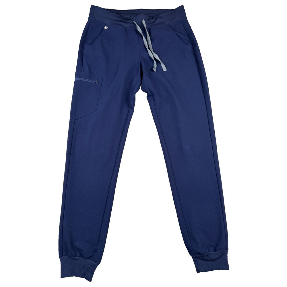 FIGS Women's Scrub Pants Medium Tall Navy Zamora Jogger Technical